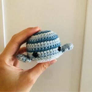 Crochet Whale Amigurumi 100% cotton Toys Handmade Toys Gifts for Kids Blue Whale
